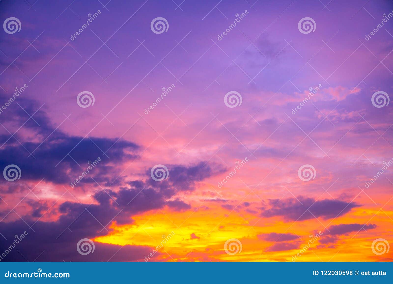 colorful skyÃÂ  twilight sky after sunset with cloudsÃÂ for background